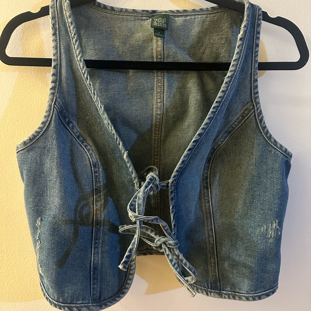 Wild Fable Blue Denim Vest